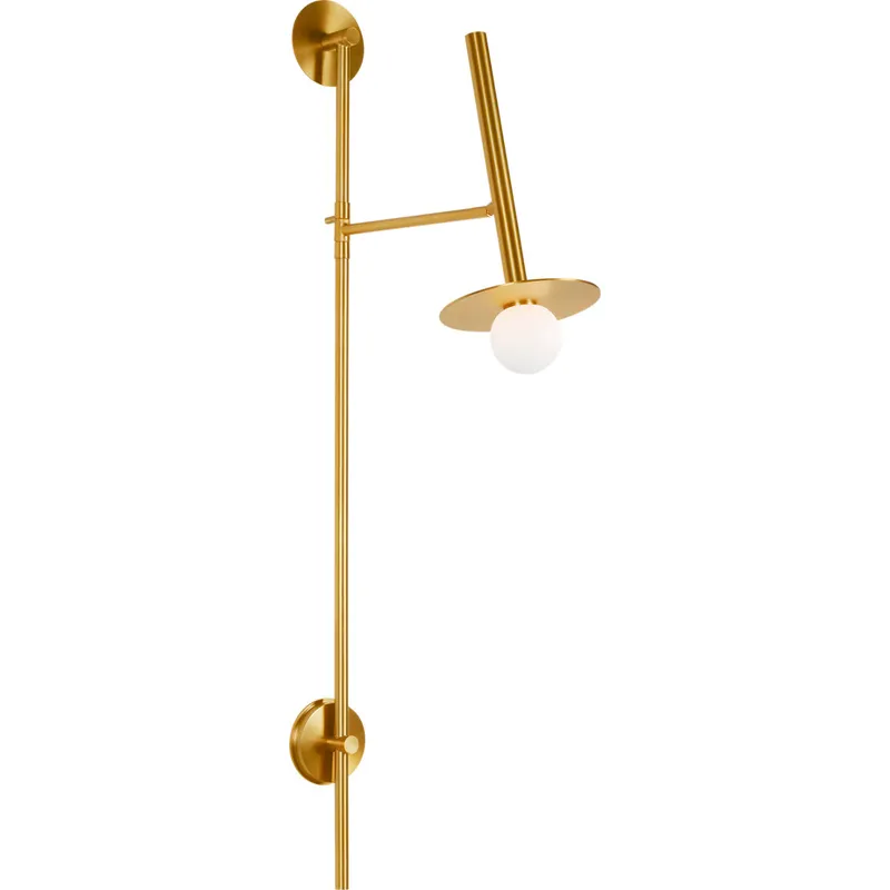 Kelly by Kelly Wearstler Nodes 19.88 inch 60 watt Burnished Brass Pivot Wall Sconce Wall Light