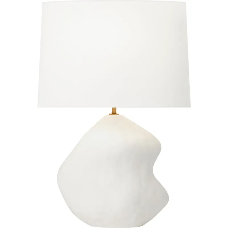 Hable Broxton 23.5 inch 9 watt Matte White Ceramic Table Lamp Portable Light