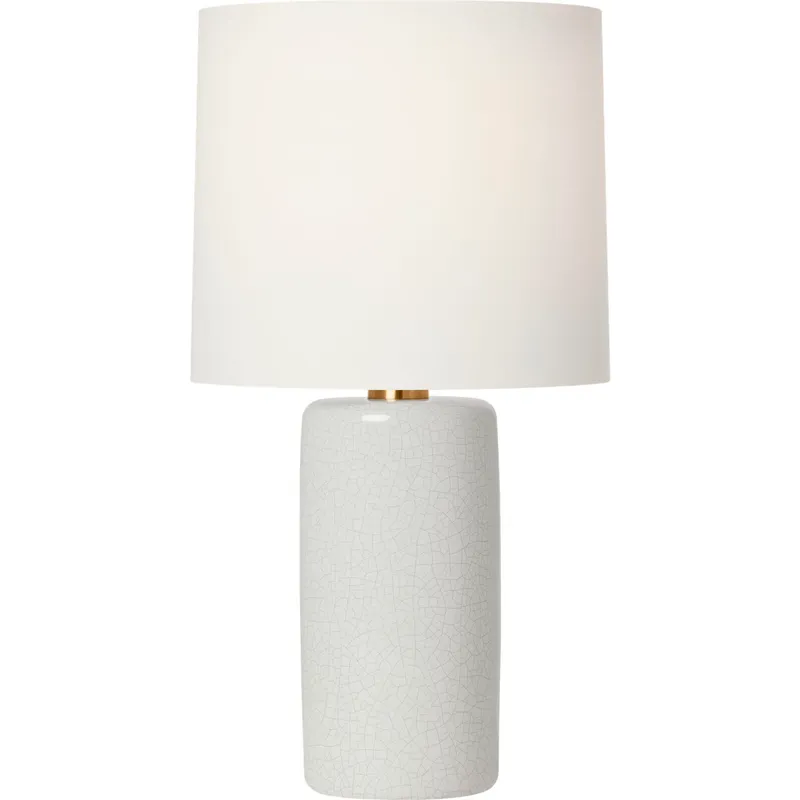 Barbara Barry Shanghai 30.63 inch 9 watt White Crackle Table Lamp Portable Light