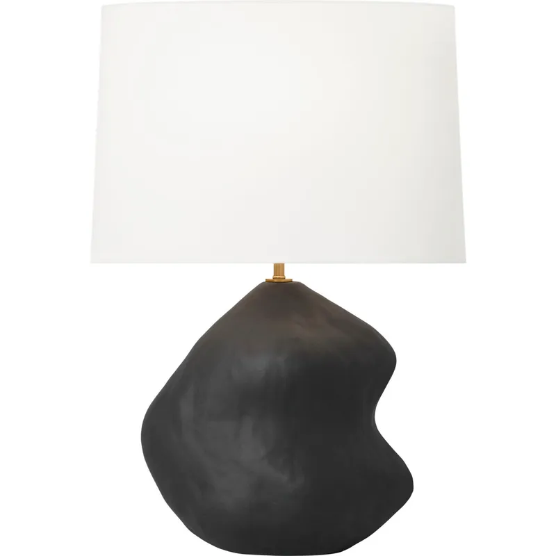 Hable Broxton 23.5 inch 9 watt Rough Black Ceramic Table Lamp Portable Light