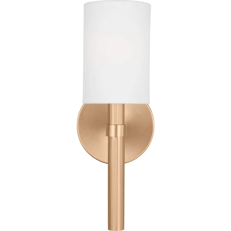 Drew & Jonathan Scott Manor 1 Light 6 inch Satin Brass Sconce Wall Light