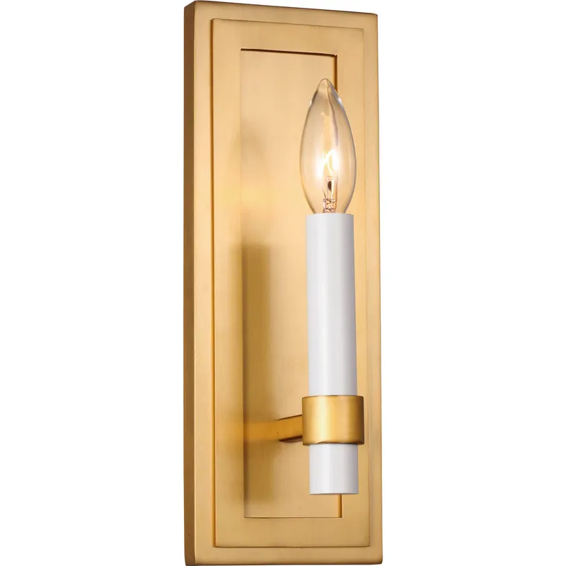 C&M by Chapman & Myers Marston 1 Light 4.25 inch Burnished Brass ADA Wall Sconce Wall Light