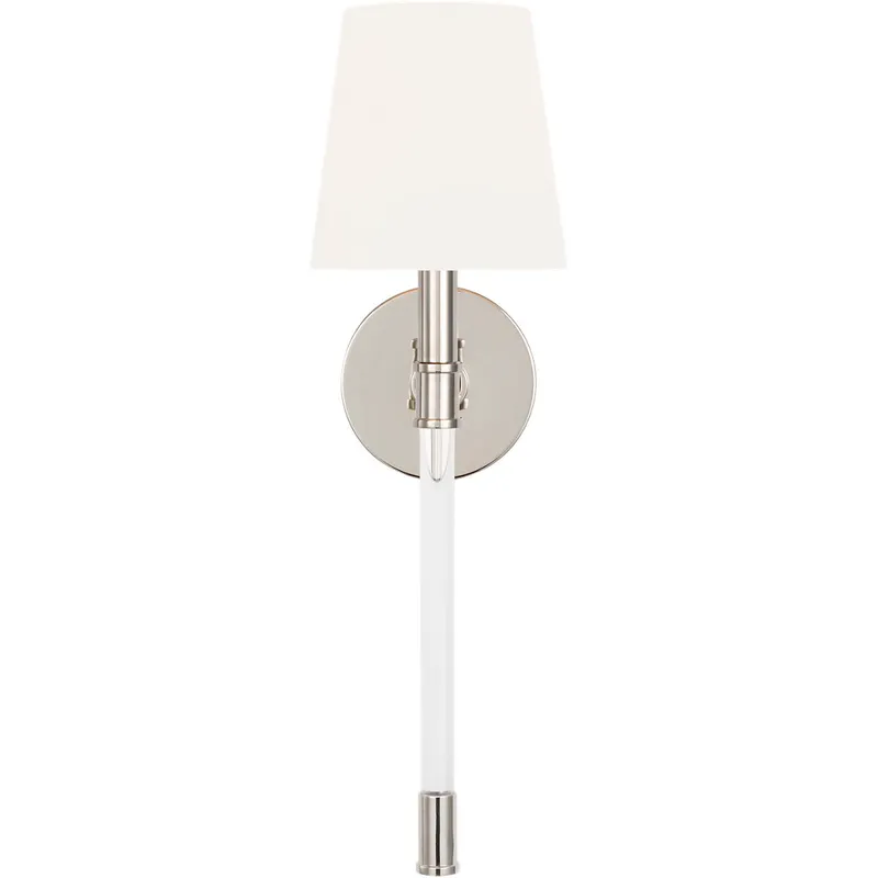 C&M by Chapman & Myers Hanover 1 Light 4.75 inch Polished Nickel Sconce Wall Light