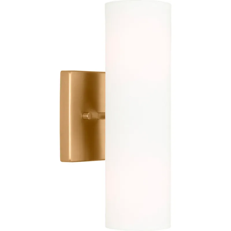 Drew & Jonathan Capalino 2 Light 5 inch Satin Brass Sconce Wall Light