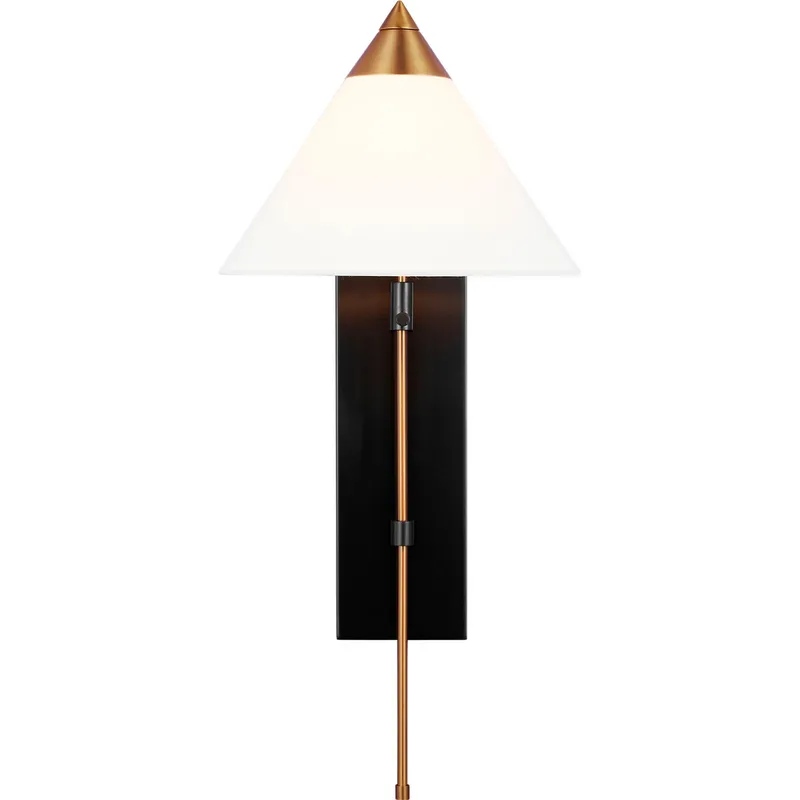 Kelly by Kelly Wearstler Franklin 1 Light 11 inch Burnished Brass and Deep Bronze Wall Sconce Wall Light in Burnished Brass / Deep Bronze