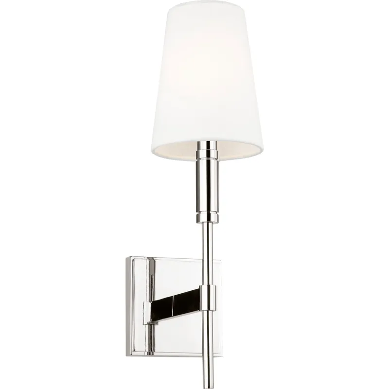 TOB by Thomas O'Brien Beckham Classic 1 Light 5 inch Polished Nickel Wall Sconce Wall Light