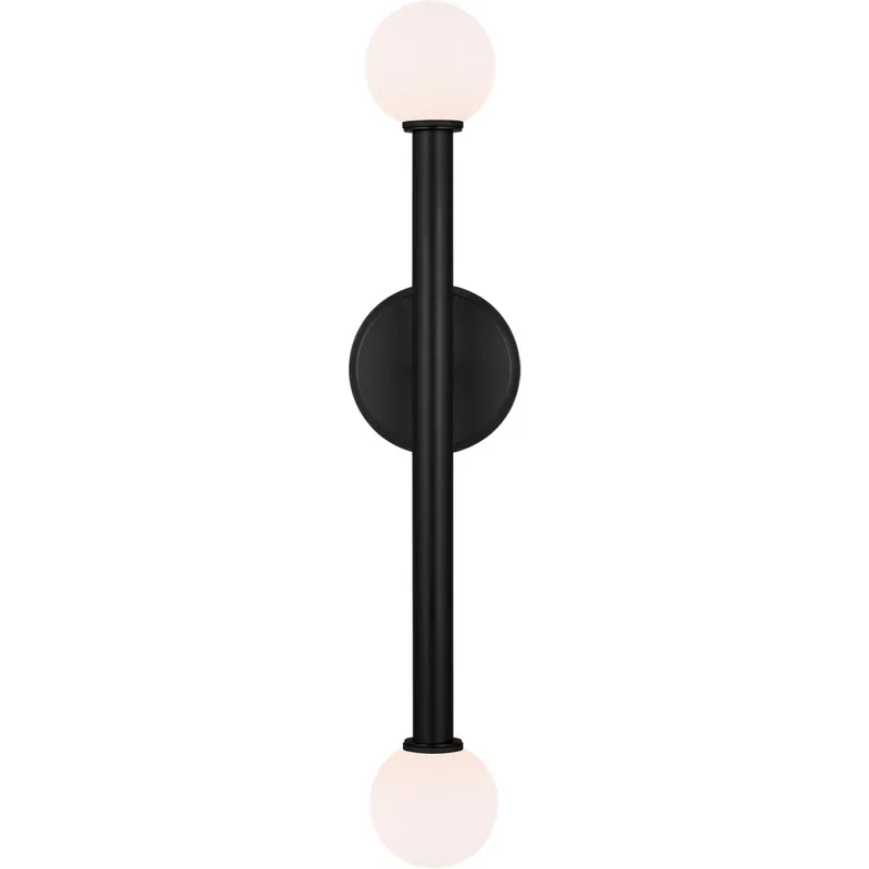 Kelly by Kelly Wearstler Nodes 2 Light 4.75 inch Midnight Black Wall Sconce Wall Light