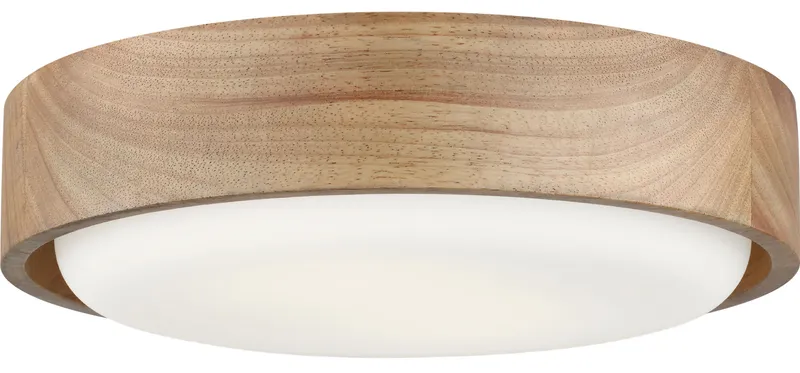 Aurelle Wood Ceiling Flush Light — Ceiling Flush Mount