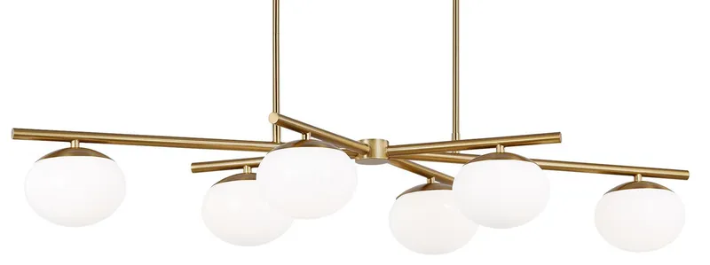 Lune Offset Linear Chandelier — Linear Suspensions