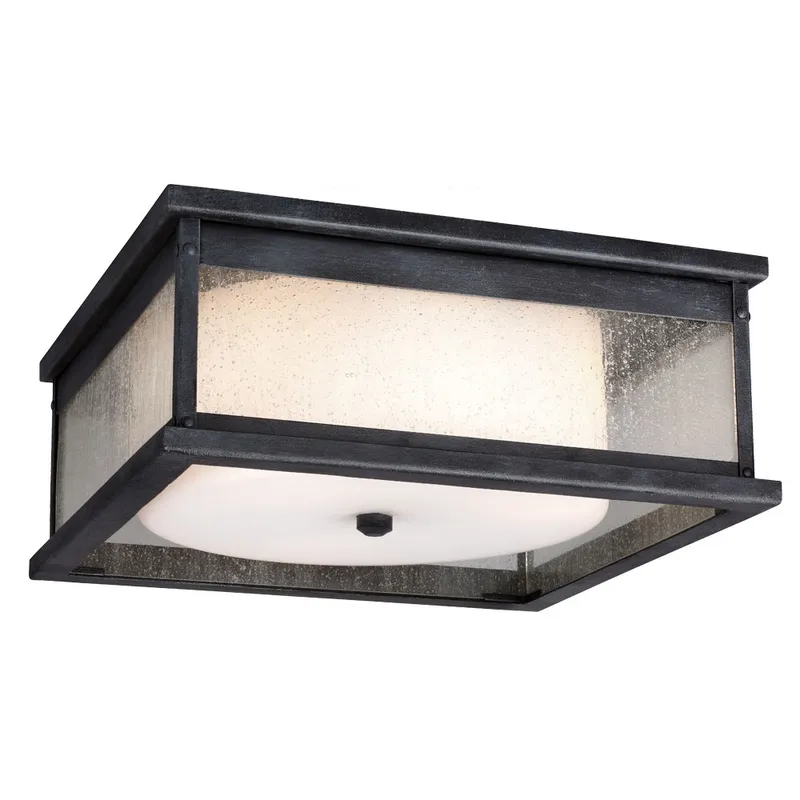 Pediment Outdoor Flush Mount — Outdoor Ceiling Lighting