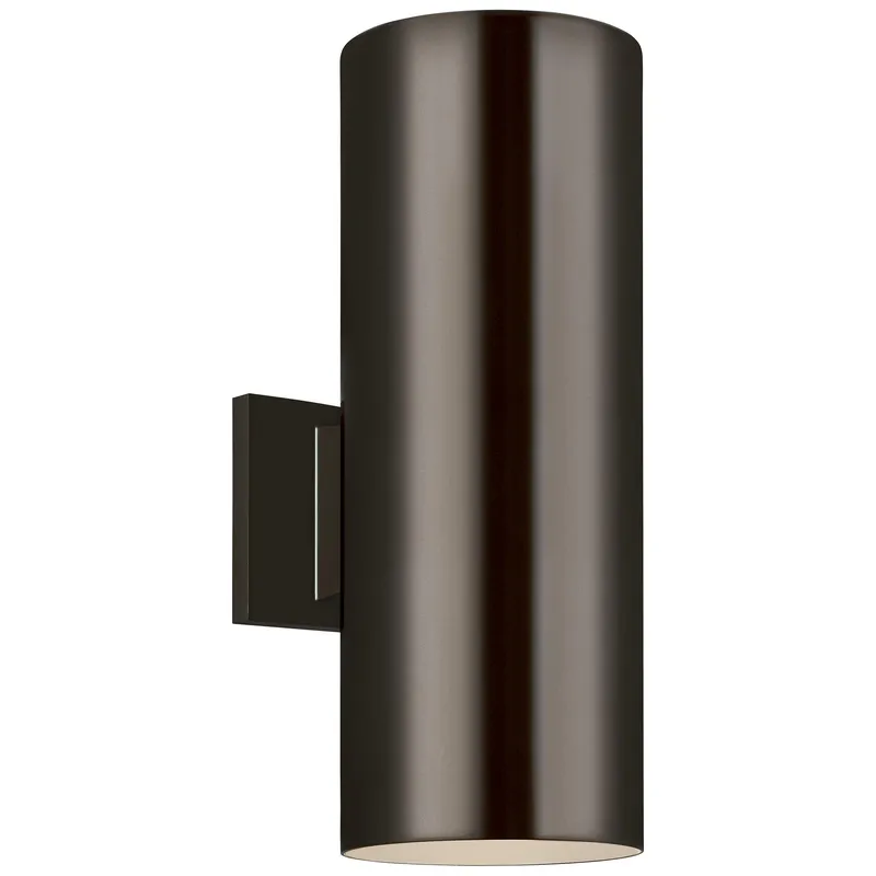 Cylinder Two Light Outdoor Wall Sconce — Outdoor Wall Lighting