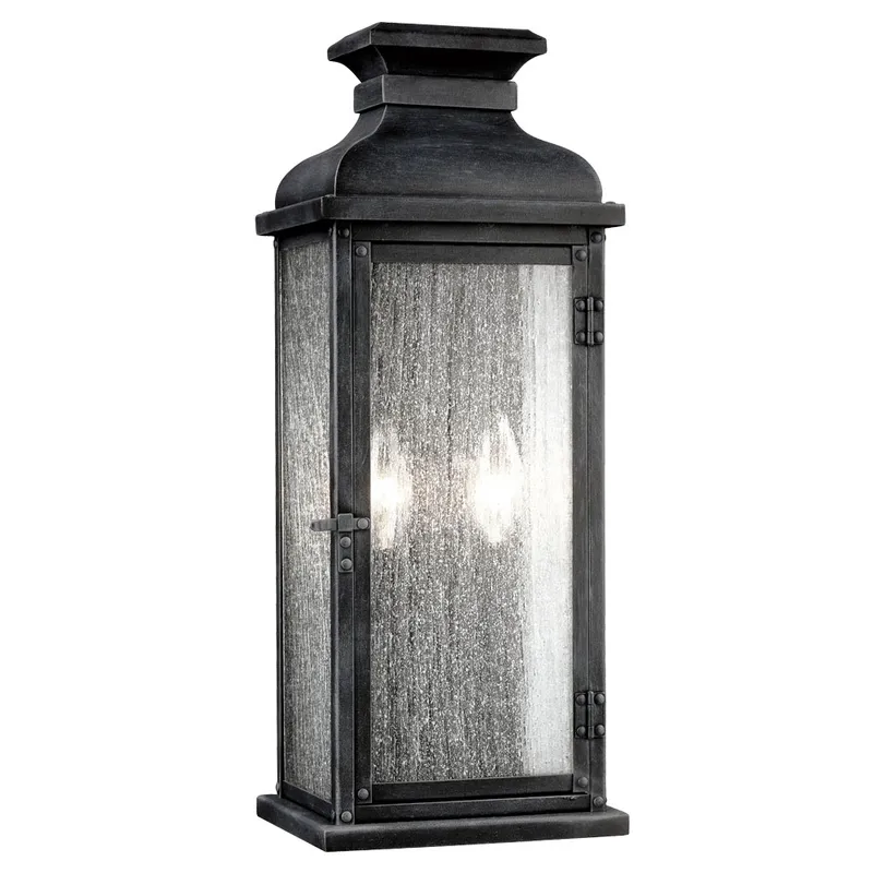 Pediment 2 Light Outdoor Wall Light — Outdoor Wall Lighting