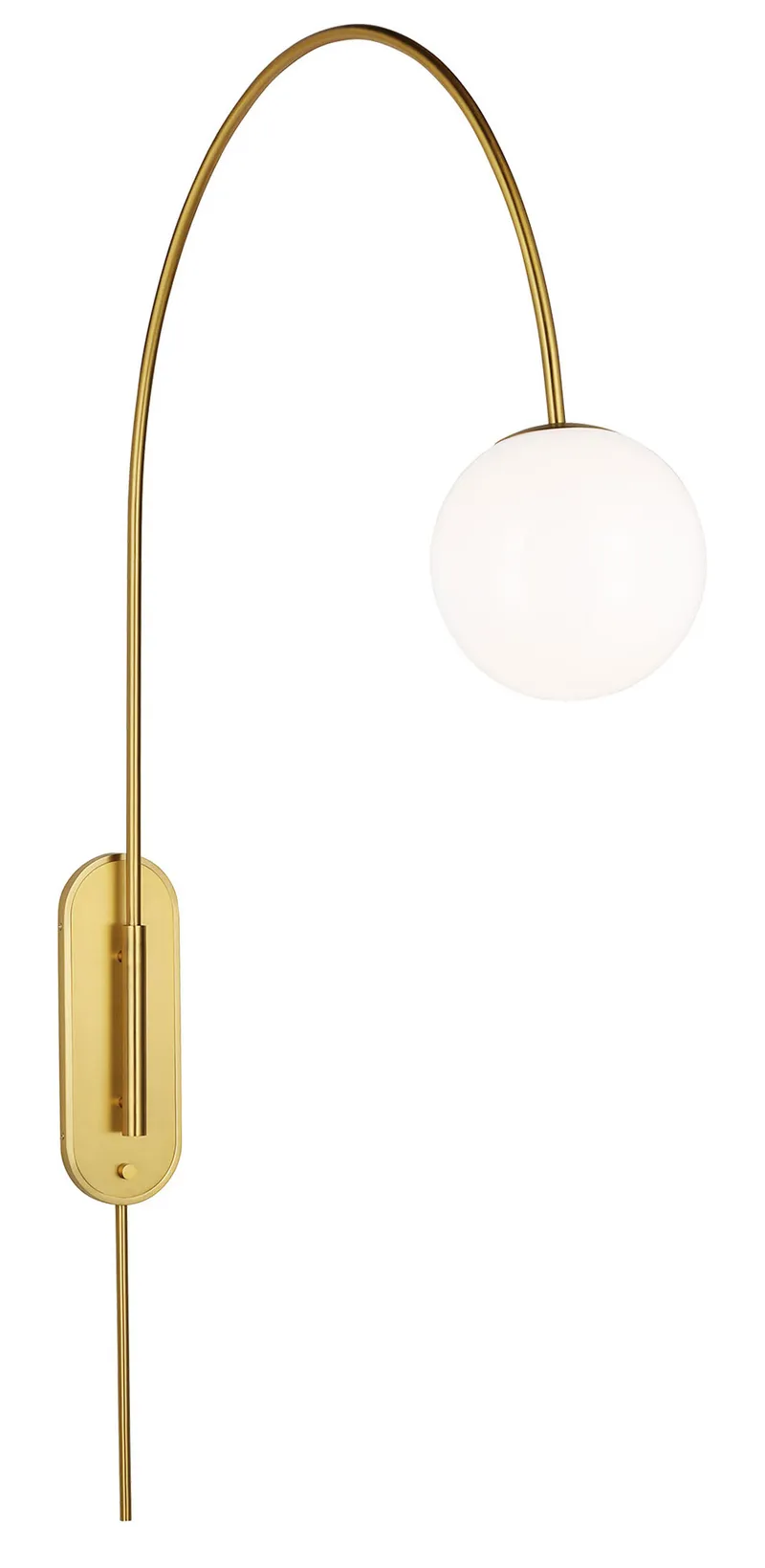 Noemie Arcing Plug-in Wall Sconce — Plug-In Wall Sconces