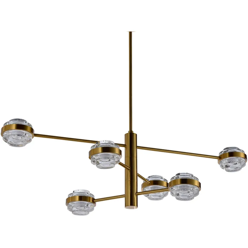 Milano Series 17 inch Antique Brass Chandelier Ceiling Light, Artisan Collection