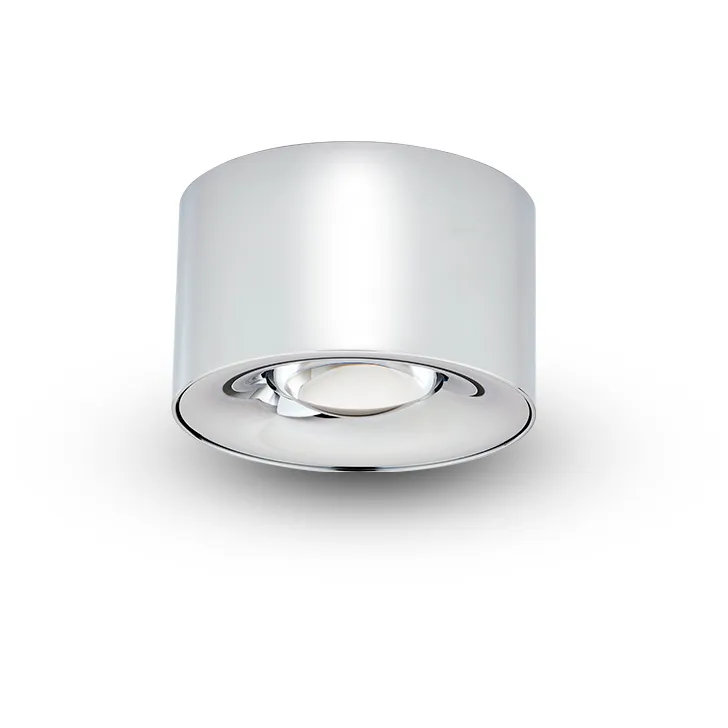 NODE Series Chrome Surface Mounted Downlight Ceiling Light in Polished Chrome