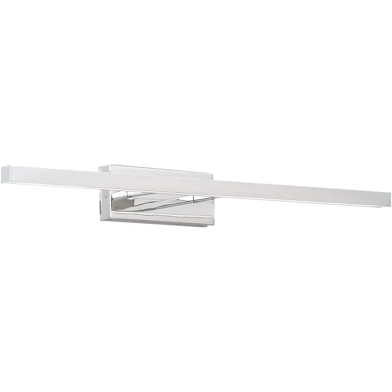 Parallax LED 24 inch Chrome Bath Vanity & Wall Light in 3500K, dweLED
