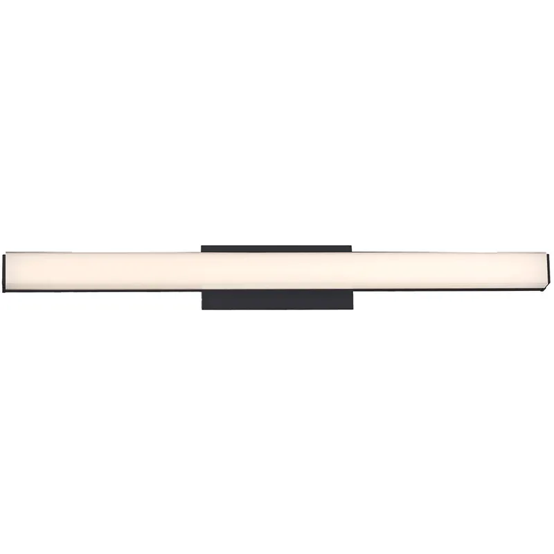 Brink LED 24 inch Black Bath Vanity & Wall Light in 3000K, dweLED