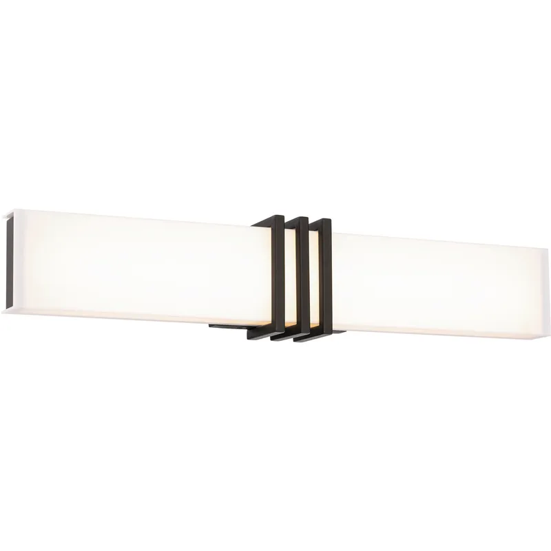 Minibar LED 28 inch Black Bath Vanity & Wall Light, dweLED