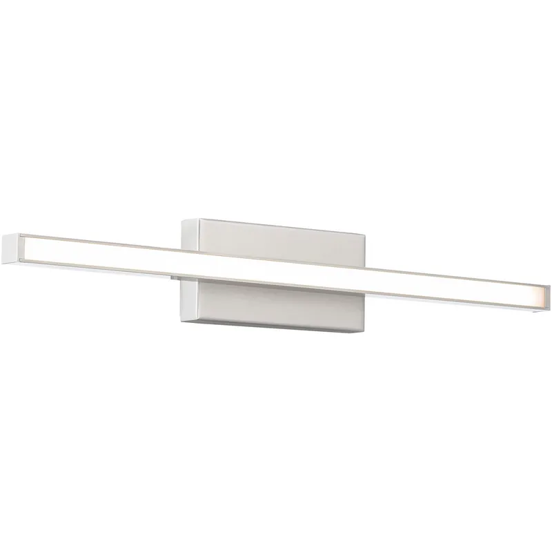 Parallax LED 18 inch Brushed Nickel Bath Vanity & Wall Light, dweLED