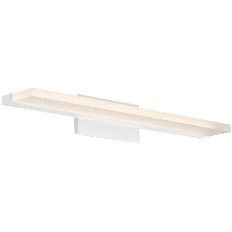 Level LED 19 inch White Bath Vanity & Wall Light, dweLED