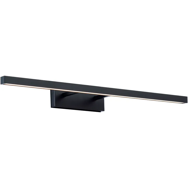Parallax LED 24 inch Black Bath Vanity & Wall Light in 3000K, dweLED