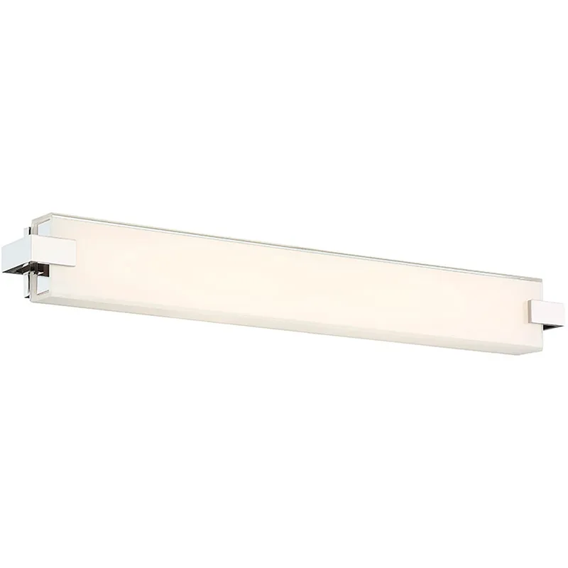 Bliss LED 28 inch Polished Nickel Bath Vanity & Wall Light in 3000K, dweLED