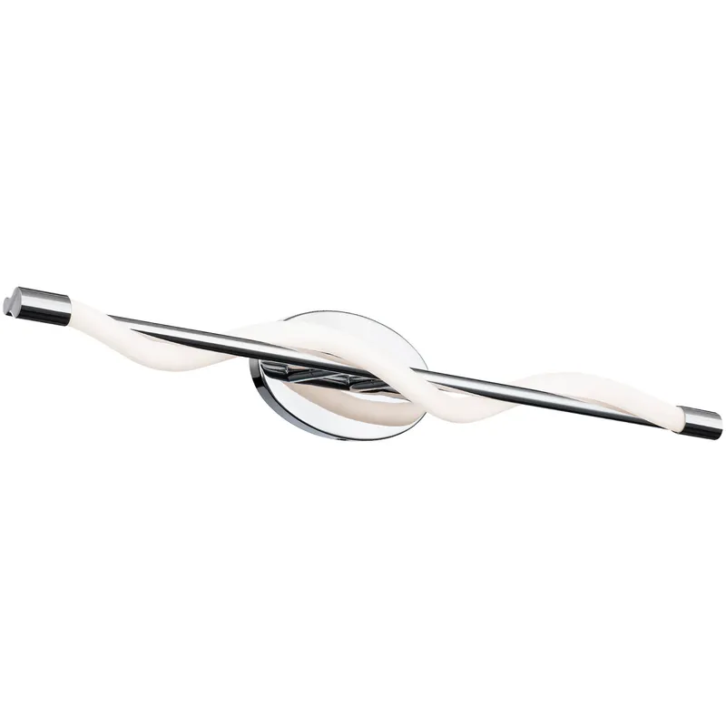 Jasmine LED 27 inch Chrome Bath Vanity & Wall Light, dweLED