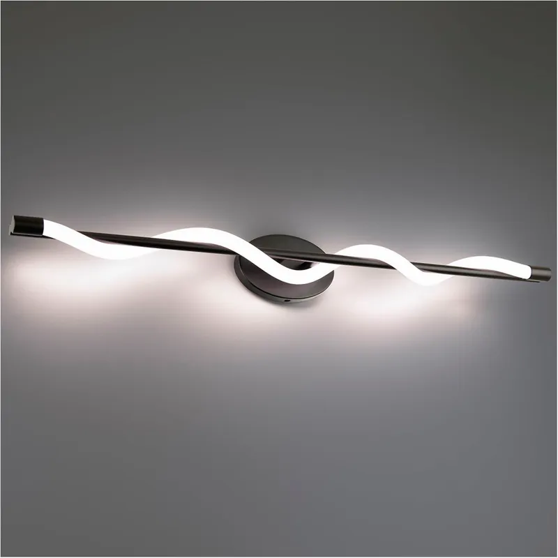 Jasmine LED 37 inch Black Bath Vanity & Wall Light, dweLED