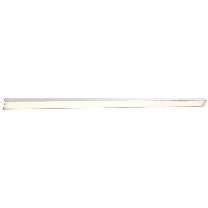 Revel LED 97.94 inch Brushed Aluminum Bath Vanity & Wall Light, dweLED