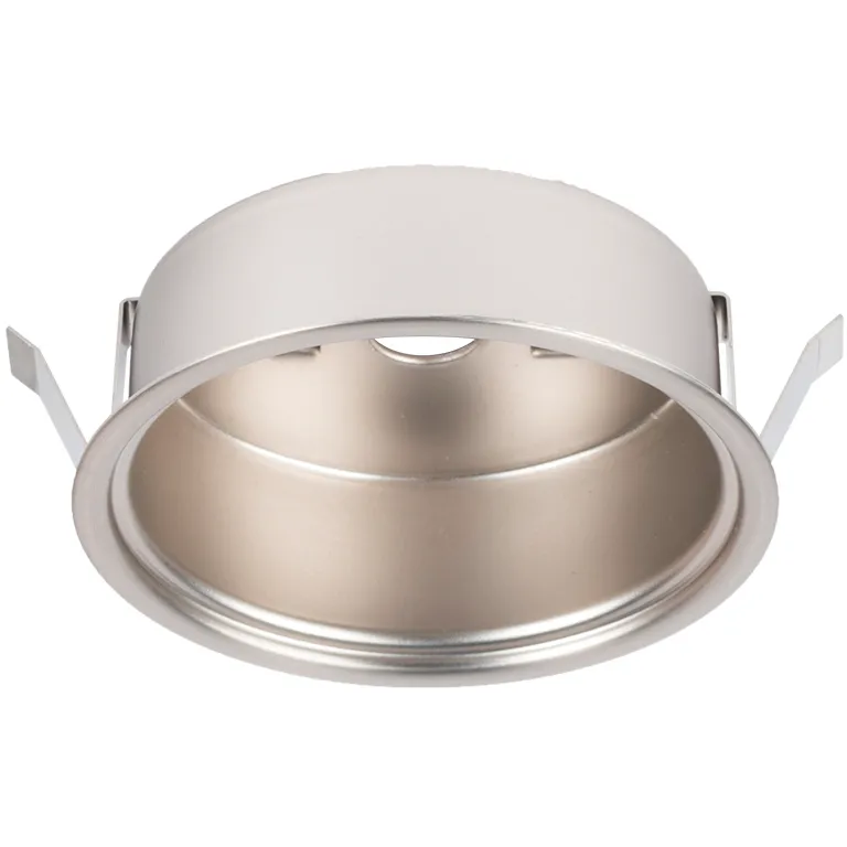 LED Button Light 2.63 inch Brushed Nickel Puck Light
