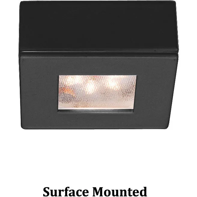 LED Button Light 24 LED 2.25 inch Black Puck Light in 2700K