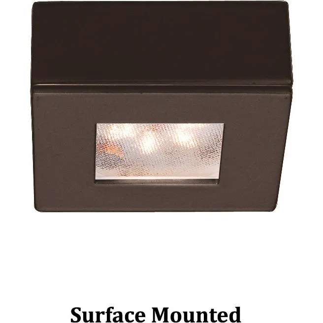 LED Button Light 24 LED 2.25 inch Dark Bronze Puck Light in 2700K