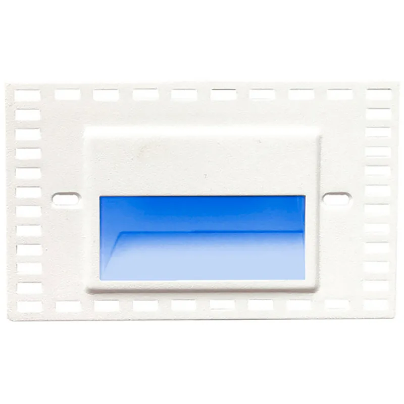 WAC 120V Invisible Trim Step Light LED 1.75 inch White ADA Step and Wall Light in Blue, WAC Lighting