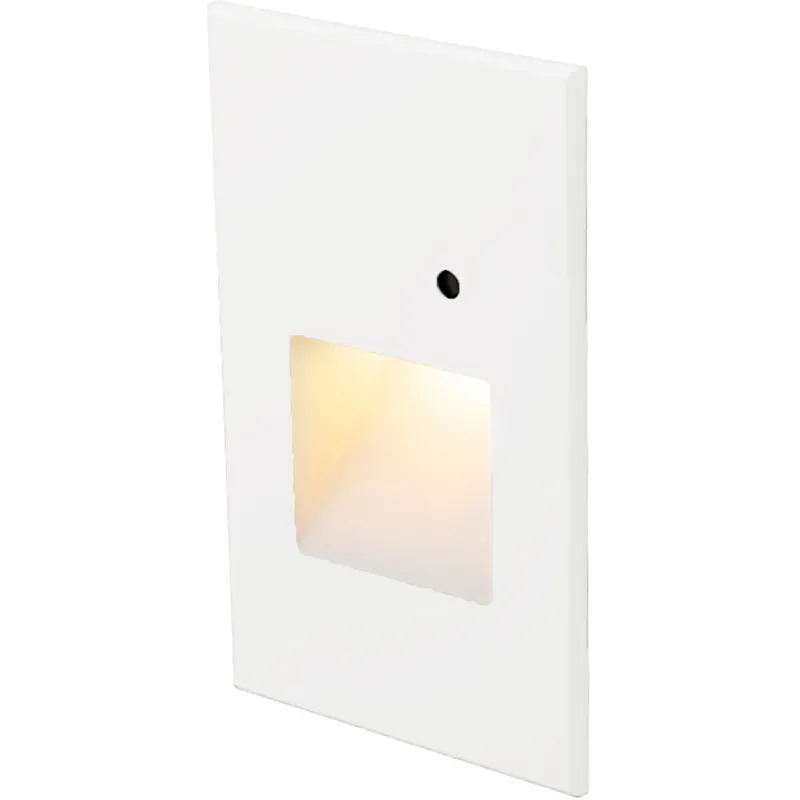 WAC 120V Step Light LED 1.5 inch White ADA Step and Wall Light in 3000K Warm White LED, WAC Lighting