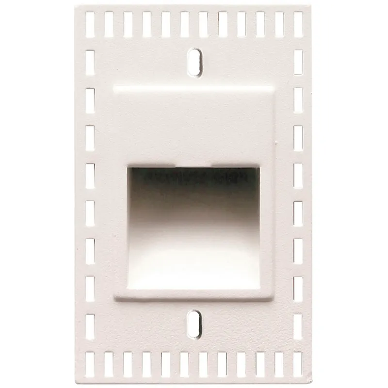 WAC 120V Invisible Trim Step Light LED 1.75 inch White ADA Step and Wall Light in 3000K Warm White LED, WAC Lighting