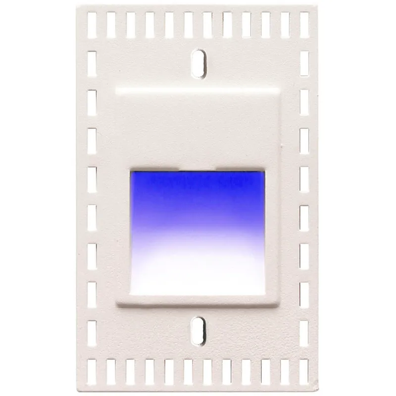 WAC 120V Invisible Trim Step Light LED 1.75 inch White ADA Step and Wall Light in Blue, WAC Lighting