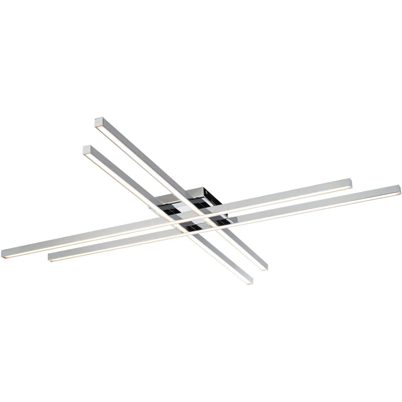 Parallax LED 42 inch Chrome Flush Mount Ceiling Light, dweLED