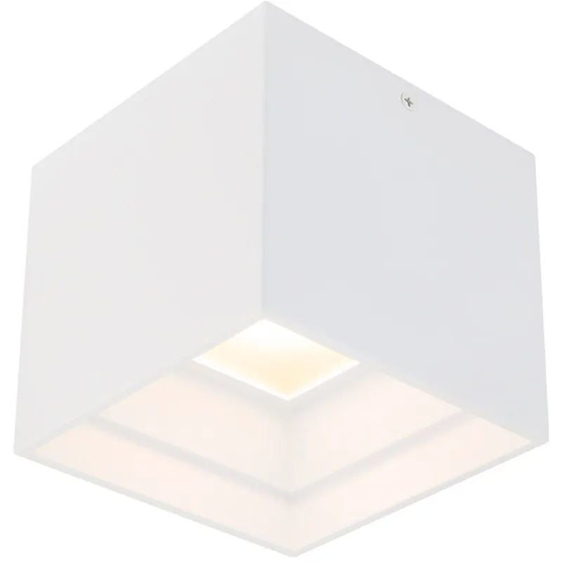 Downtown LED 5 inch White Flush Mount Ceiling Light in 4000K, dweLED