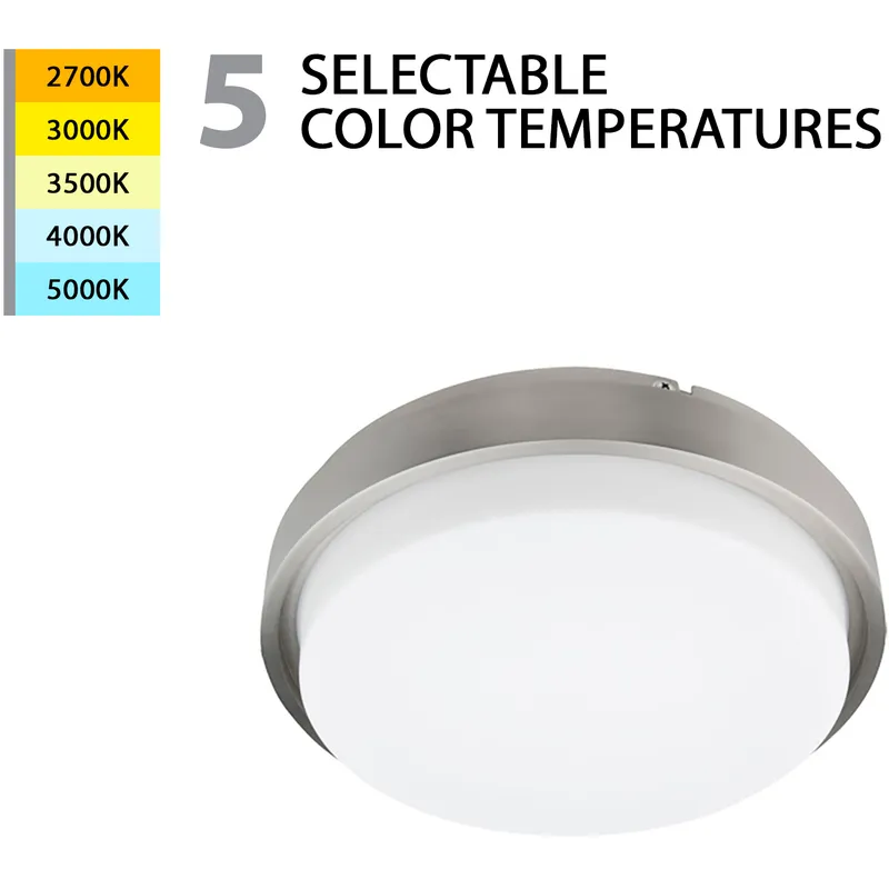 Lithium LED 15.85 inch Brushed Nickel Flush Mount Ceiling Light, WAC Limited