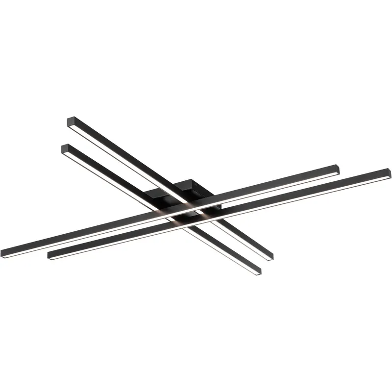 Parallax LED 42 inch Black Flush Mount Ceiling Light, dweLED