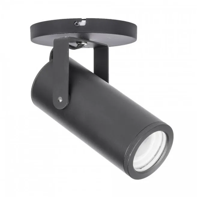 Silo LED 4.5 inch Black Flush Mount Ceiling Light in 3500K