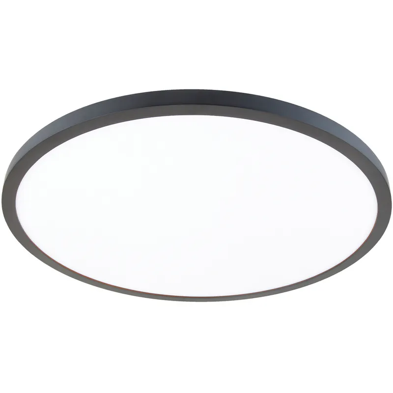 Round LED 15 inch Black Flush Mount Ceiling Light in 3000K, WAC Limited