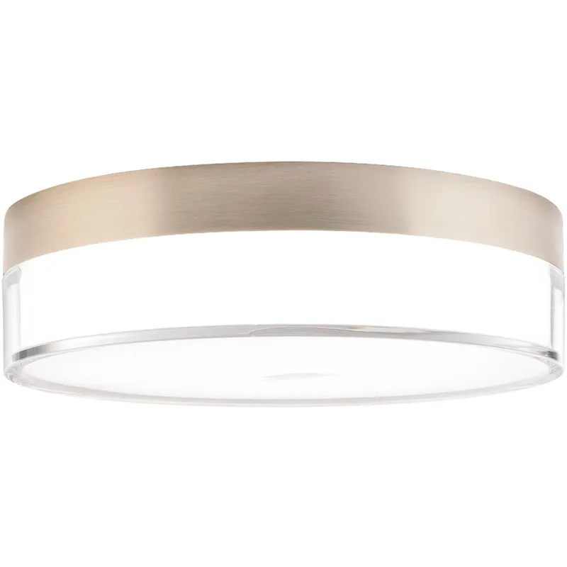 Twist-N-Lite LED 9 inch Brushed Nickel Flush Mount Ceiling Light, WAC Limited