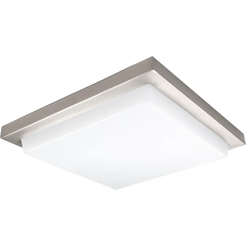 Metro LED 12 inch Brushed Nickel Flush Mount Ceiling Light, WAC Limited
