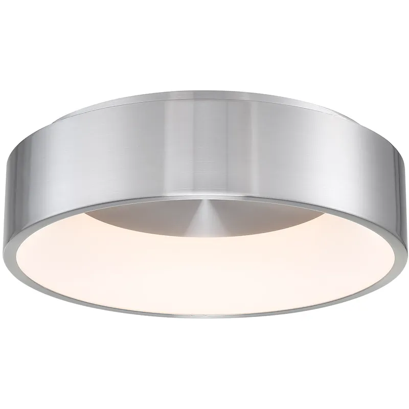 Corso LED 18 inch Brushed Aluminum Flush Mount Ceiling Light, dweLED