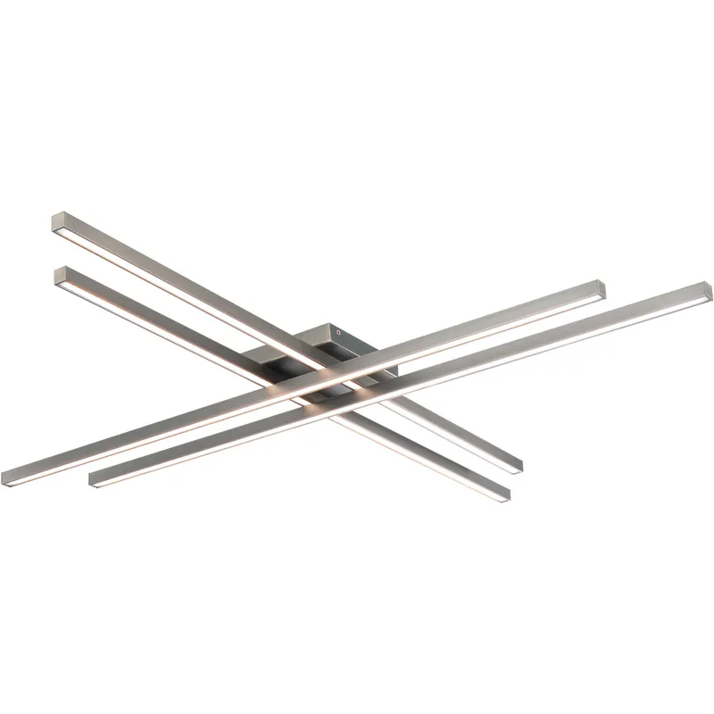 Parallax LED 42 inch Brushed Nickel Flush Mount Ceiling Light, dweLED