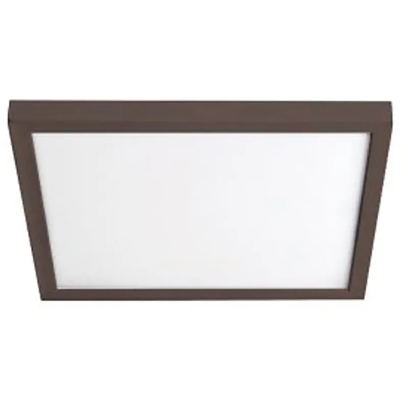 Square LED 7 inch Bronze Flush Mount Ceiling Light in 3000K, WAC Limited