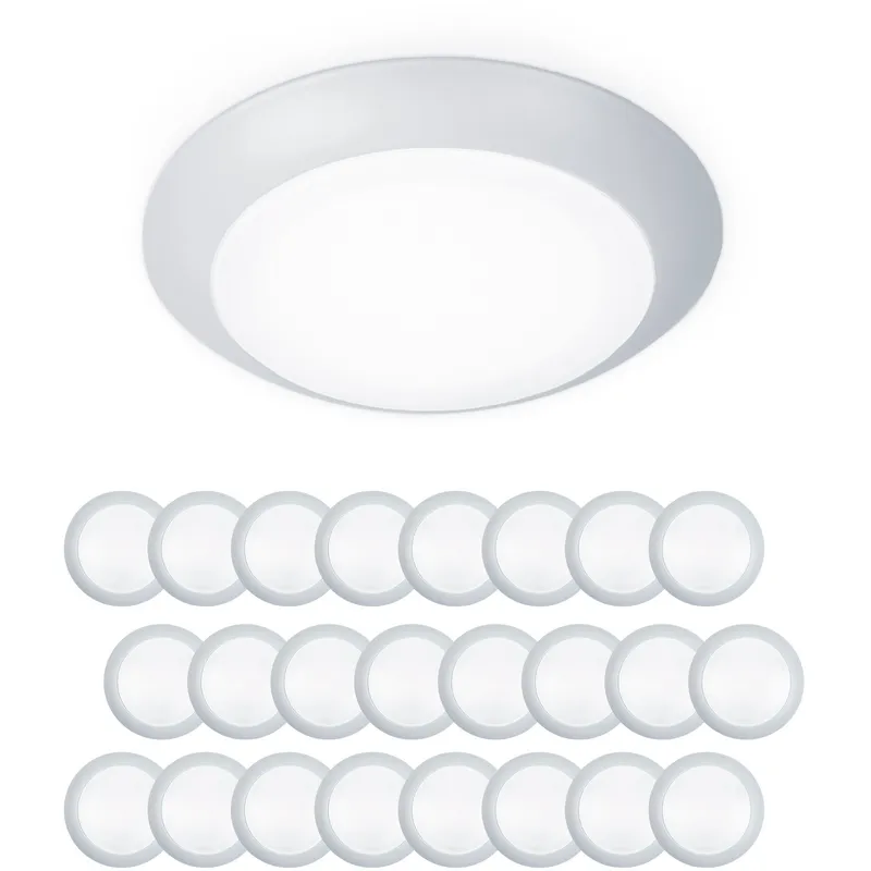 Disc LED 5.9 inch White Flush Mount Ceiling Light in 24, WAC Limited