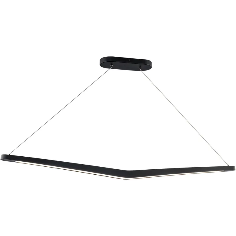 Alleron Linear Pendant Ceiling Light in 2700K, Black, dweLED