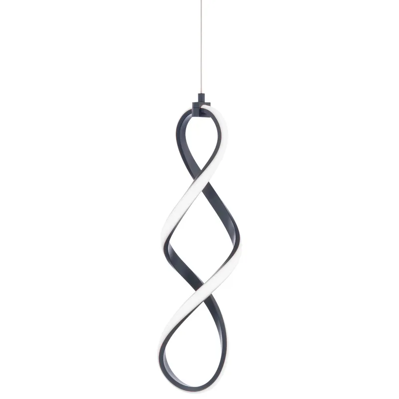 Interlace LED 5.13 inch Black Mini-Pendant Ceiling Light, dweLED
